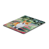 Caroline'S Treasures Mouse/Hot Pad/Trivet, Corgi Springtime In The Garden (7077Mp)