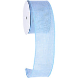 Meseey Natural Burlap Wired Edge Ribbon 2.5 Inch x 10 Yards Solid Rustic Wedding Jute Ribbon for DIY Projects, Gift Wrapping, Wr