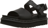 Dr. Martens Womens Voss Fisherman Sandal Black Hydro Leather 7 US-New