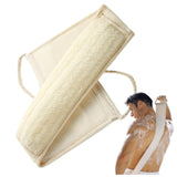 YUNKWONG Natural Loofah Sponge, Exfoliating Body Scrubber for Men Women, Loofah with Handle, Exfoliating Back Scrubber for Showe