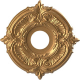 Ekena Millwork CMP13ATBGL Attica Thermoformed PVC Ceiling Medallion (Fits Canopies up to 5), 13OD x 3 1/2ID x 3/4P, Bright Coat