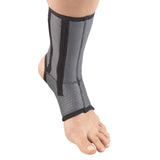 Champion Ankle Brace, Open Heel, Flexible Support Stays, Airmesh Fabric, Grey, XLarge
