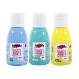 Immix Chalk Paint Set, Maya Blue ;Curcumin Yellow ;Aqua Marine Chalky Finish 100 Ml Each