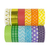 ALLYDREW Rainbow Bright Washi Tapes, Set of 12