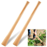 Bucherry 2 Pcs 35 Inches Pickaxe Handles Beech Wood Handles Replacement for Heavy Duty Pick Axe, Mattock Heads, for Gardening, L