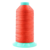 Mandala Crafts Size 346 210D T350 Bonded Nylon Thread - Coral 415 YDs Tex 350 Heavy Duty Sewing Threads for Leather, Jeans, Weav