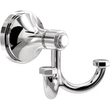 FRANKLIN BRASS Woodruff (1-Pack) Towel Hooks Polished Chrome Double Bathroom J Hooks Wall Mounted for Robes & Towels Hand Towel