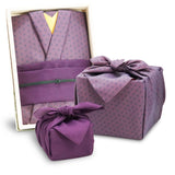 COTONOHA Kyoto Saibi Kimono Style Furoshiki & Small Furoshiki Set -Japanese wrapping cloth- For Gift Bag (Double-Sided Dyeing Pu