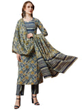Gosriki Women'S Cotton Blend Printed Straight Kurta With Pant & Dupatta (Bigi Blue-Gs_Xxl_Blue_Xx-Large),Blue,2,B0C9QVSS1T