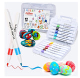 Corslet 12 Shades Acrylic Markers Acrylic Paint Pens Set Non Toxic Acrylic Paint Markers Ideal For Mandala Art Doodling Drawing