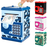 Pup Go Electronic ATM Piggy Bank for Kids Ages 3-12 Years Old, Password Money Safe with Auto Cash Scroll, Fun Money Saving Box,
