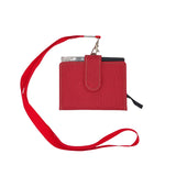 Teanea Small Lanyard Notebook Memo Notepad and Pen Set, 3.1X4.3inch, Red