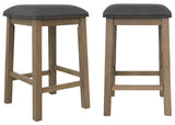 Sunset Trading Saunders 3Pc Console Bar Table & Stool Set With Charging Station | Storage Drawers Glass Stemware Wine Rack Usb P