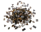 Lanyani Glass Mosaic Tiles for Art Crafts, 4 Shapes Mixed Tiffany Stained Glass Pieces, 200 Pieces, Square/Rectangle/Diamond/Tri