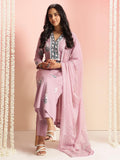Anni Designer Women'S Rayon Viscose Printed Straight Kurta With Pant & Dupatta (Belagavi Purple-Vks04_M_Purple_Medium),Purple,M,,,