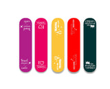 woopme Set of 5 Magnetic I Love Travel Bookmark for Book Lovers Readers Students Gift Magnetic Page Clips Folding