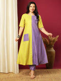 Anni Designer Women'S Rayon Blend Anarkali Printed Kurta With Pant (Manohar Multi-Vks01_S_Multi_Small) Multicolour,Multicolour,S,,,