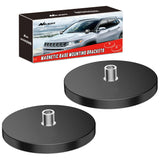 Nilight 2PCS Magnetic Base LED Light Bar Mounting Brackets, Powerful Sucker Holder for Bottom-Mounted Offroad Work Auxiliary Lam