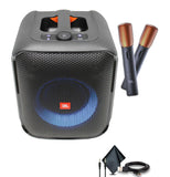 JBL Partybox Encore Speaker, 100W Sound, Built-in Dynamic Light Show, and Splash Proof Design with 2 Wireless Mics (JBLPBENCORE2