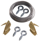 Hillman 122397 Cobra Large Wall Biter Picture Hook Hanging Kit 25LBS60 LBS, 1 Count (Pack of 1), BrassPlated