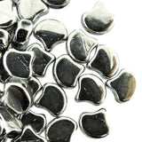 Czech Glass 2-Hole Ginko Beads 7.5mm 22 Grams Full Labrador
