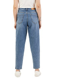 INKD Women's Stretchable Barrel Fit Jeans (Denim Divine, 32)