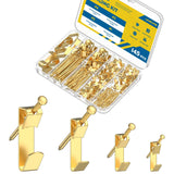 Uniclife 145 Pcs Picture Hanging Kit, 10 lb, 30 lb, 50 lb, 100 lb Heavy Duty Picture Hangers for Drywall & Wood, Picture Hanging