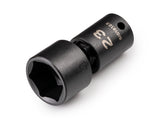 TEKTON 3/8 Inch Drive x 23 mm Shallow 6-Point Universal Joint Impact Socket | SID18123