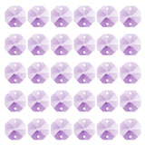 PATIKIL K9 Crystal Octagon Beads 2 Holes Pendants, 60 Pack 14mm Chandelier Prisms Parts Ornaments Hanging Beads for DIY Arts Cra