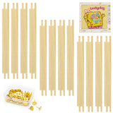 8 x 12PCS Needlepoint Stretcher Bars, Stretcher Bars for Needlework, with 50 Thumb Tacks, Wooden Canvas Stretcher Bars for Embro