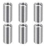 HARFINGTON 6pcs Thread Repair Inserts M12 x 1.75 Male to M8 x 1.25 Female Thread 25mm Long Stainless Steel Reducing Nuts Metric