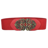 Redhorns Elastic Fabric Waist Belt For Women Dresses Floral Design Stretchy Ladies Belt For Saree Girls Jeans Free Size (Ld19N