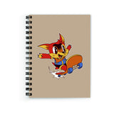 Plan To Gift Notebook Unruled Playing Baby Fox Notebook Wire Bound Spiral Printed Pages:160 (Size A5)
