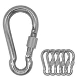 Outmate 304 Stainless Steel Carabiners -3.15 inch Heavy Duty, Durable & Rust-Free Clips for Gym, Swing, Dog Leashes, Hammocks, K