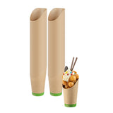 Restaurantware Kraft Paper Cups 100 Count 16 oz Drinking Cups Disposable Beverage Container PLA Lined Round Brown Sustainable Dr