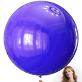 KAWKALSH Purple Balloons 9pcs, 36 Inch Large Balloons for Garland or Arch as Party Wedding Baby Shower Decorations