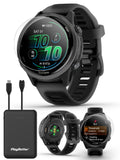 PlayBetter Garmin Forerunner 570 (42 mm, Slate Gray/Translucent Black) Running GPS Smartwatch - AMOLED Display, Training & Recov