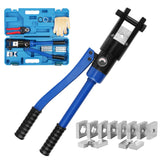 LICHAMP 19 Packs Hydraulic Cable Lug Tool with durable case, 4 AWG to 600 MCM Battery Cable Crimping Tool WIRE Terminal Crimper