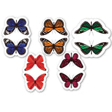 woopme Cute Butterfly Magnetic Bookmark for Book Lovers Readers Students Gift Magnetic Page Clips Folding Set of 5