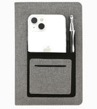 Accuprints Hard Bound A5 Or 5.8 * 8.3 Inches Notebook Diary With Pocket Pages 200 For Office Use