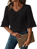 Toplot Fashion Women Tops || Shirt For Woman || Trendy Top For Women || Western Tops For Woman Stylish || Single (Pop-Tshirt-5231-Black-Xs),Black,,B0DX1K2663