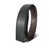 Aakarshini Original Leather Belt Strap Only For Men, Carbon Fiber, No Hole