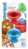 Steripod Kids Clip-On Toothbrush Protector, Keeps Toothbrush Fresh and Clean, Fits Most Manual and Electric Toothbrushes, Red a