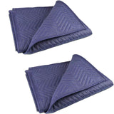 PONGHEI 2 Moving Blankets 80x 72 Heavy Duty Packing Blankets for Shipping Thick Furniture Wrapping for Moving Supplies Professio