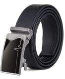 Zacharias MenS Faux Leather Belt With Autolock Buckle Tai02 (Black, 3Xl) (Pack Of 1)