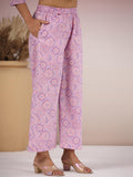 Anni Designer Women'S Rayon Blend Straight Printed Kurta With Palazzo (Diroz Green_S_Green_Small),Purple,S,,,