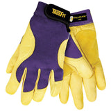 Tillman 1480L Large Blue/Gold True Fit Full Finger Top Grain Spandex/Deerskin Premium Mechanics Gloves