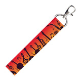 Isee 360 Music Notes And Instruments Lanyard Bag Tag With Swivel Lobster For Gift Luggage Bags Backpack Laptop Bags Students L X