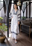 Anni Designer Women'S Cotton Blend Embroidered Straight Kurti Combo Pack Of 2 (Stho White & Kari Black_2096_Multicolor_Xxxx-Large),Multicolour,4XL,,,