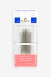DMC 17651/5 Embroidery Hand Needles, 12Pack, Size 1/5, Silver